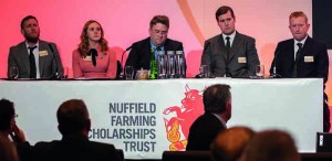  Georgina (second left) with other Nuffield Scholars, including York pig farmer Hugh Shedden (right)