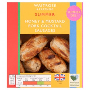 Waitrose Honey & Mustard Cocktail Sausages (2)