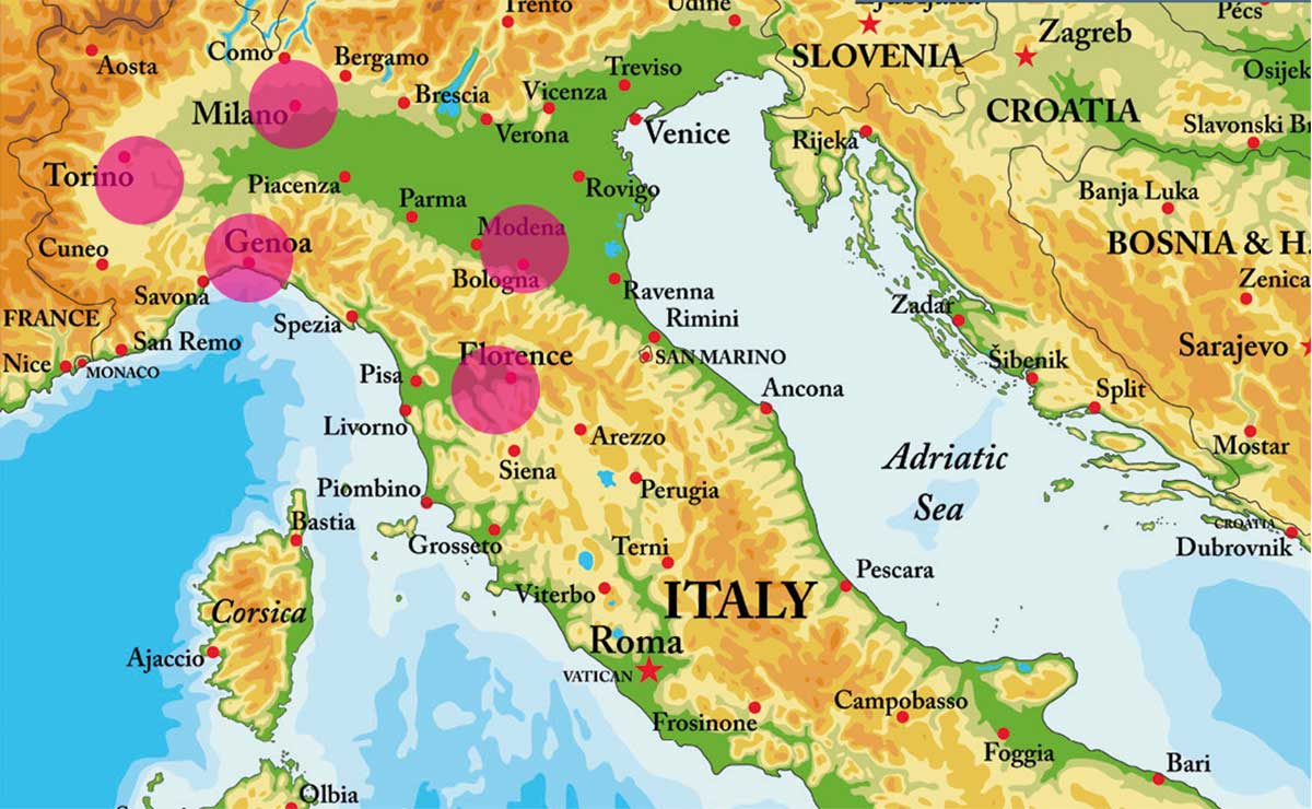 Map of Italy