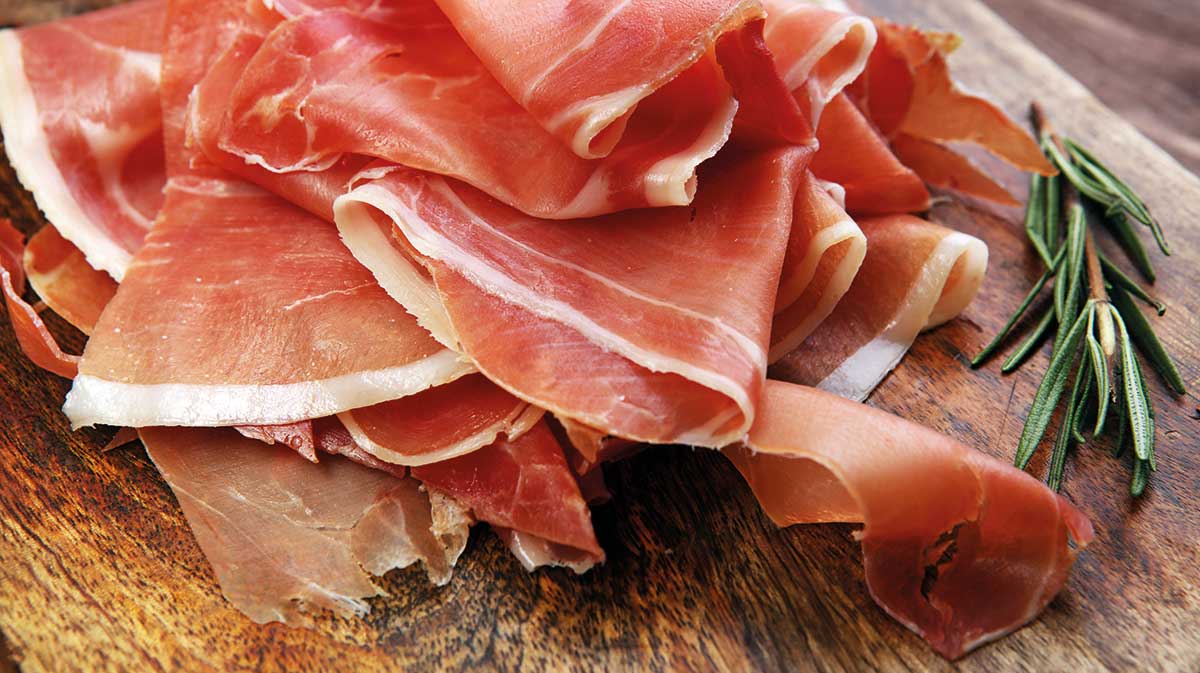 Italian prosciutto crudo 