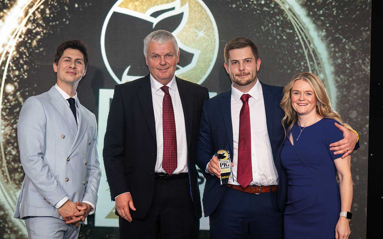 Stuart and Jack Bosworth receive the National Pig Award