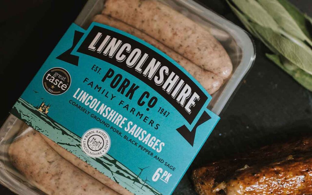 Lincolnshire Pork Co sausages