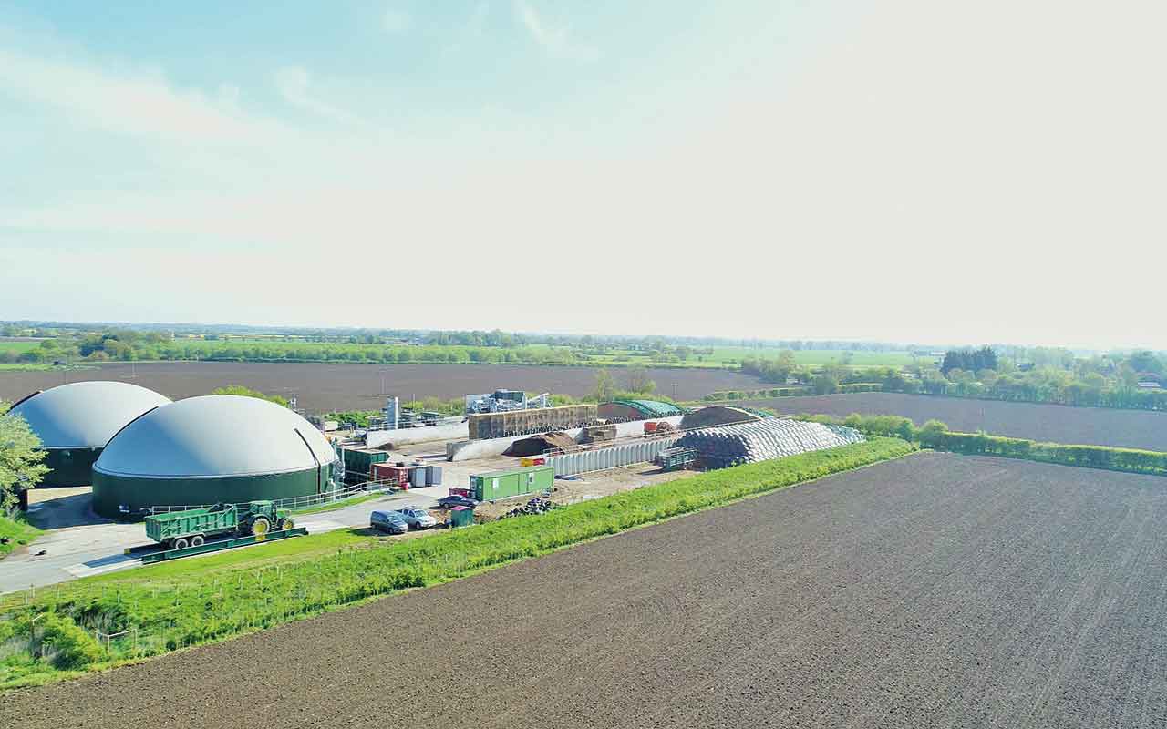 Aerial view of Barley Brigg Biogas