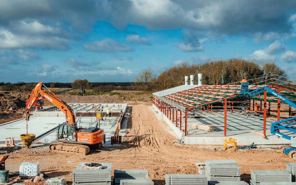 Pig sector seeks to break free from planning shackles Pig building being constructed