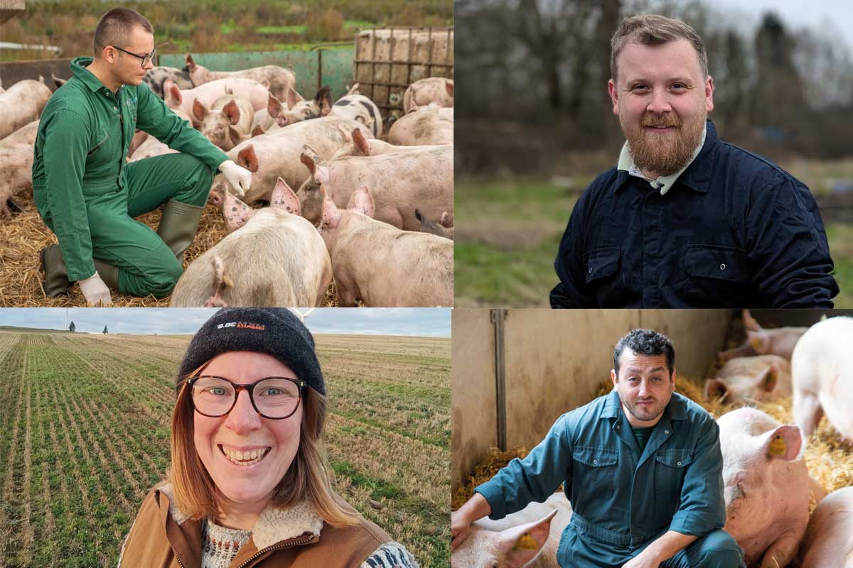 Clockwise from top left: Dawid Karpiesiuk, Joseph Lunt, Hedwich Oosterhof and Dimitrie Leonte