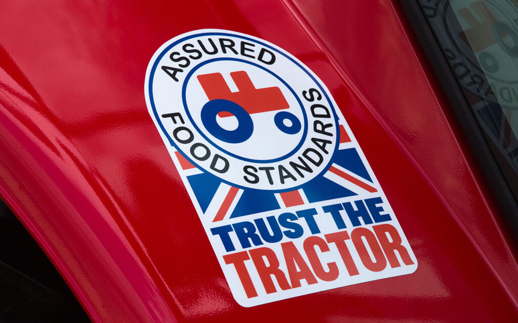 Red Tractor sign