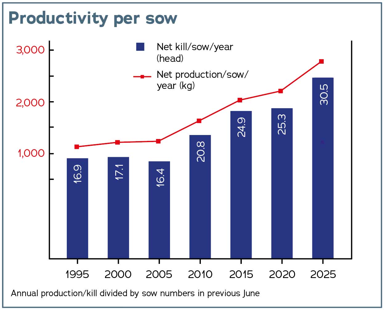Productivity per sow