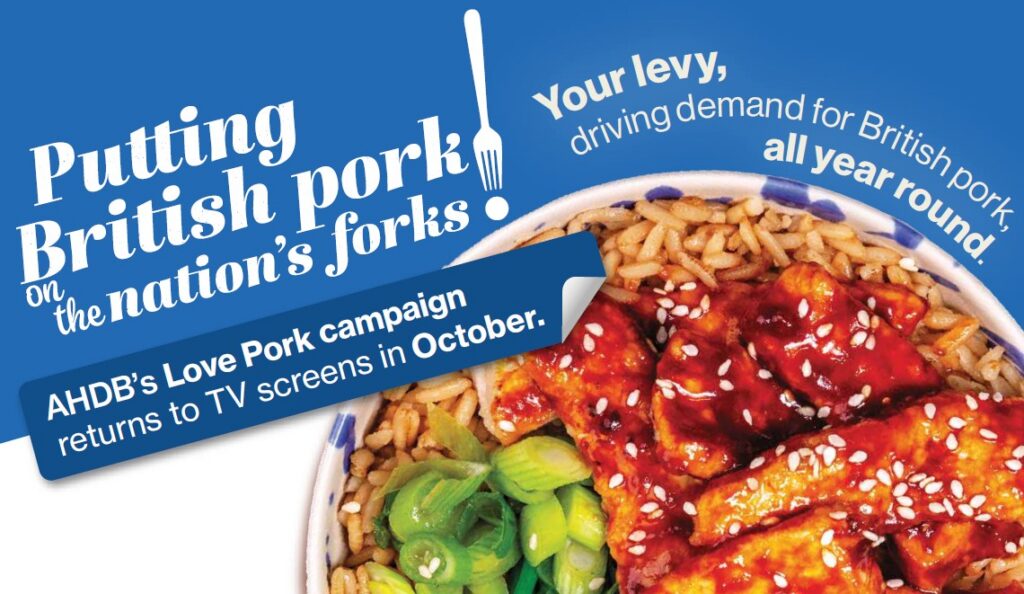 Latest burst of AHDB pork marketing campaign to launch in October