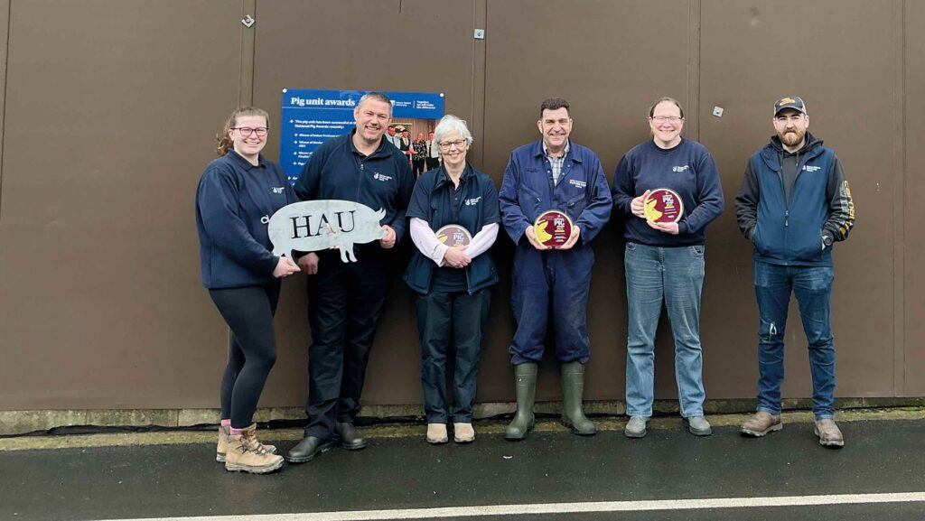 Multi-award-winning team keeps delivering and improving The Harper pig team (from left): Lynne Shackshaft, Scott Davies, Marie Taylor, Matt Swaine, Sarah Icely and George Swaine